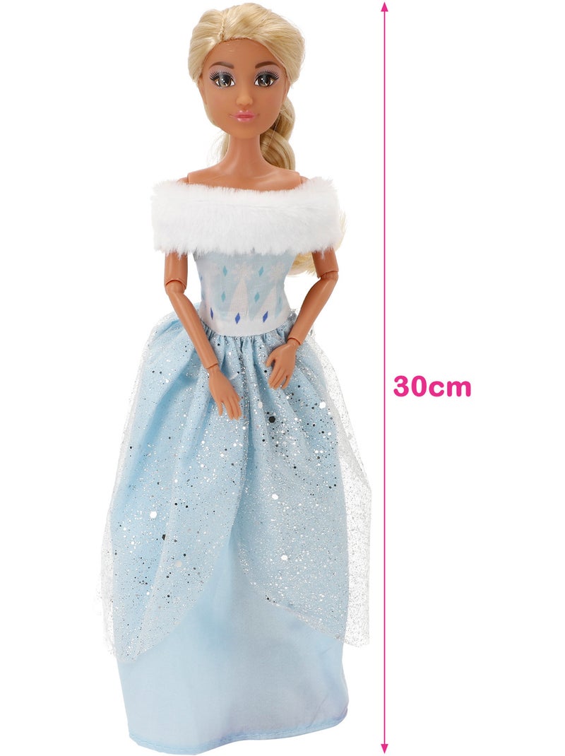 Poupée princesse 30 cm avec cheval blanc et accessoires isabella N/A - Kiabi