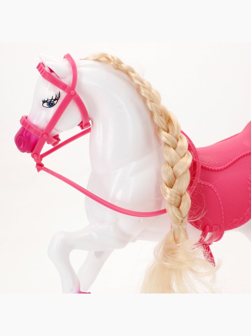 Poupée princesse 30 cm avec cheval blanc et accessoires isabella N/A - Kiabi