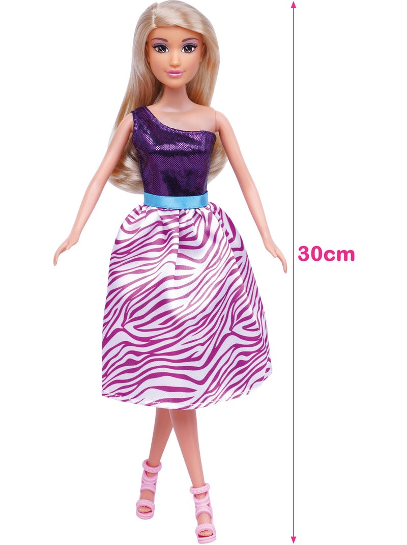 Poupée princesse 30 cm avec robes et accessoires isabella N/A - Kiabi