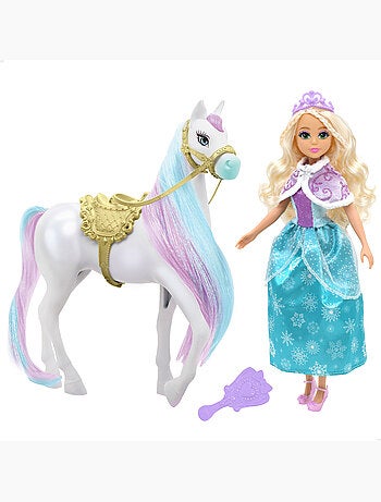 Poupée princesse avec cheval et accessoires +3 ans dreameez