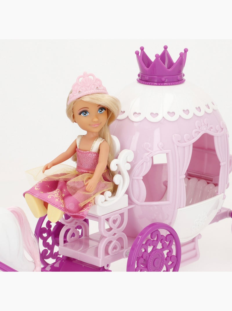 Poupée princesse de 15 cm avec carrosse bella N/A - Kiabi