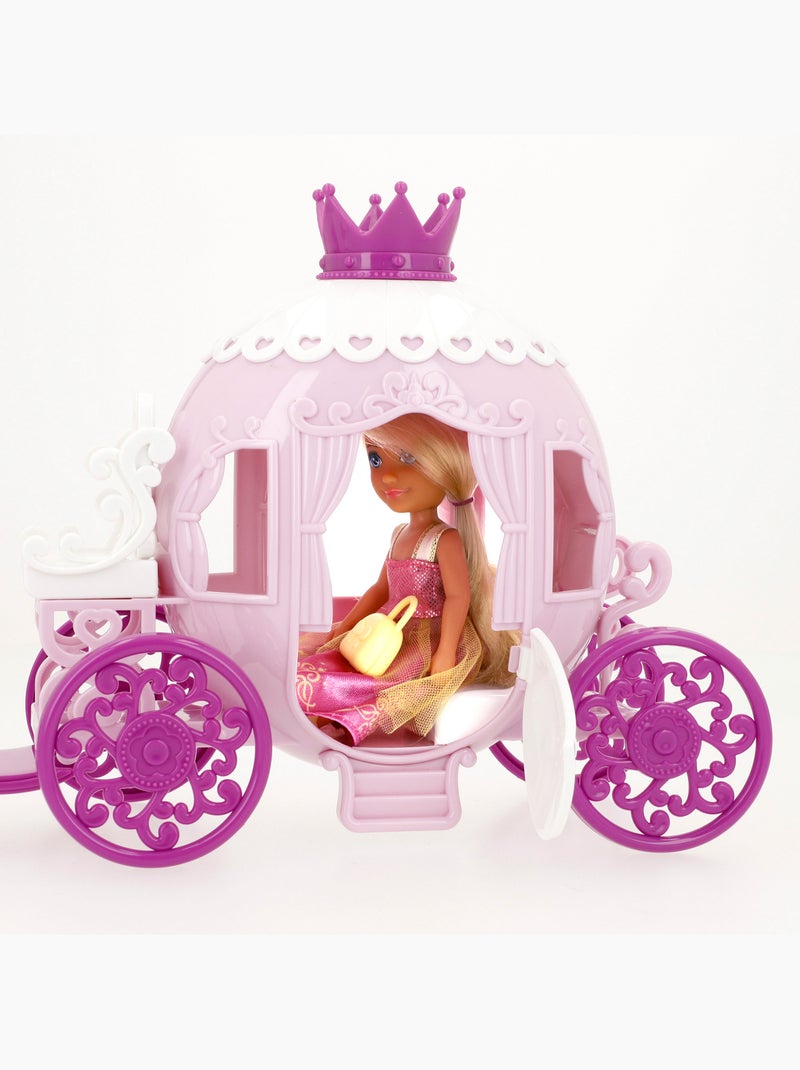 Poupée princesse de 15 cm avec carrosse bella N/A - Kiabi