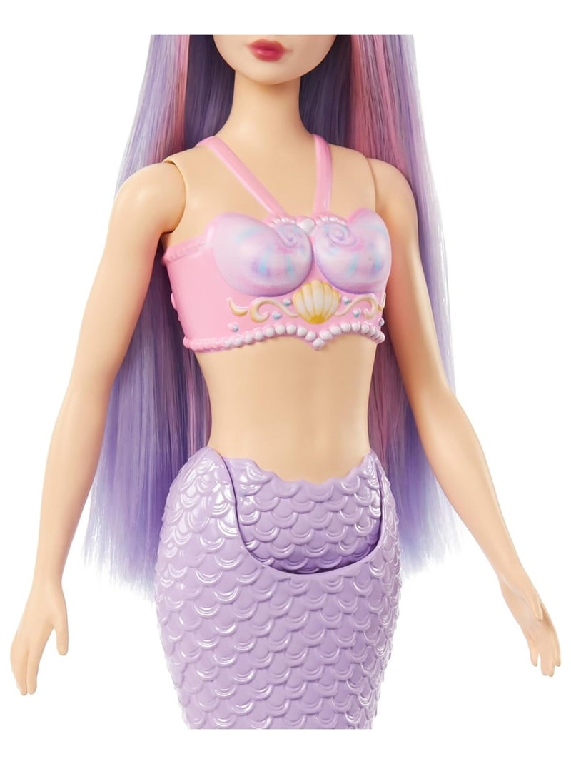 Poupée sirène avec cheveux et bandeau fantaisie Multicolore - Kiabi