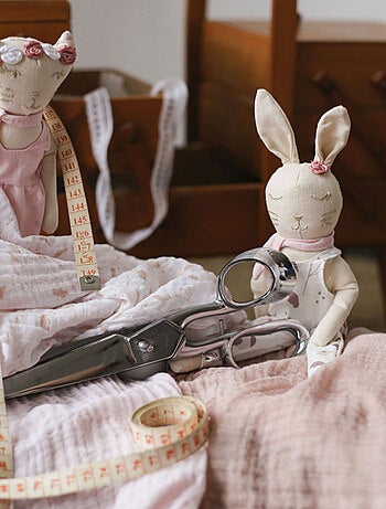 Poupée Souple Chat Rose (20 Cm)