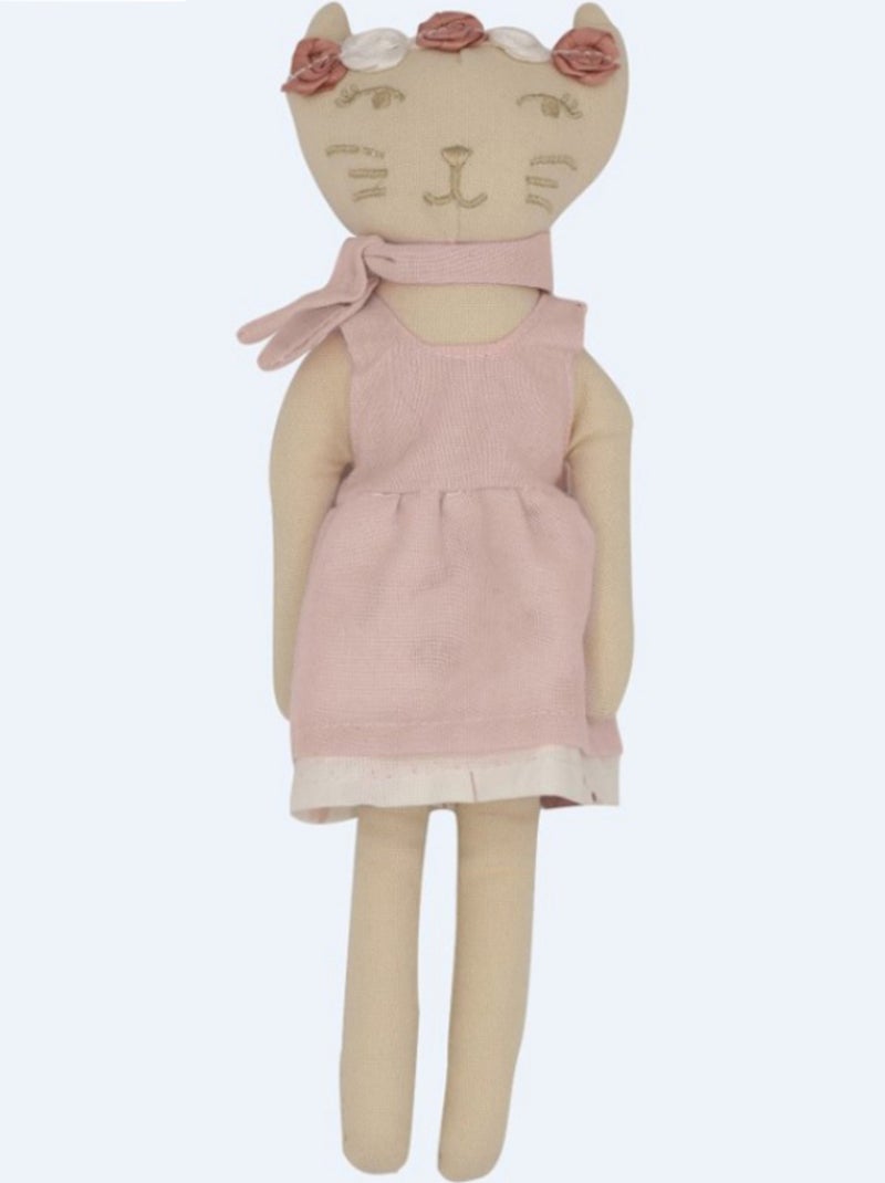 Poupée Souple Chat Rose (20 Cm) Rose - Kiabi
