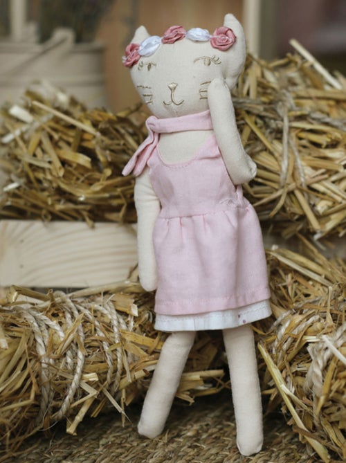 Poupée Souple Chat Rose (20 Cm) - Kiabi