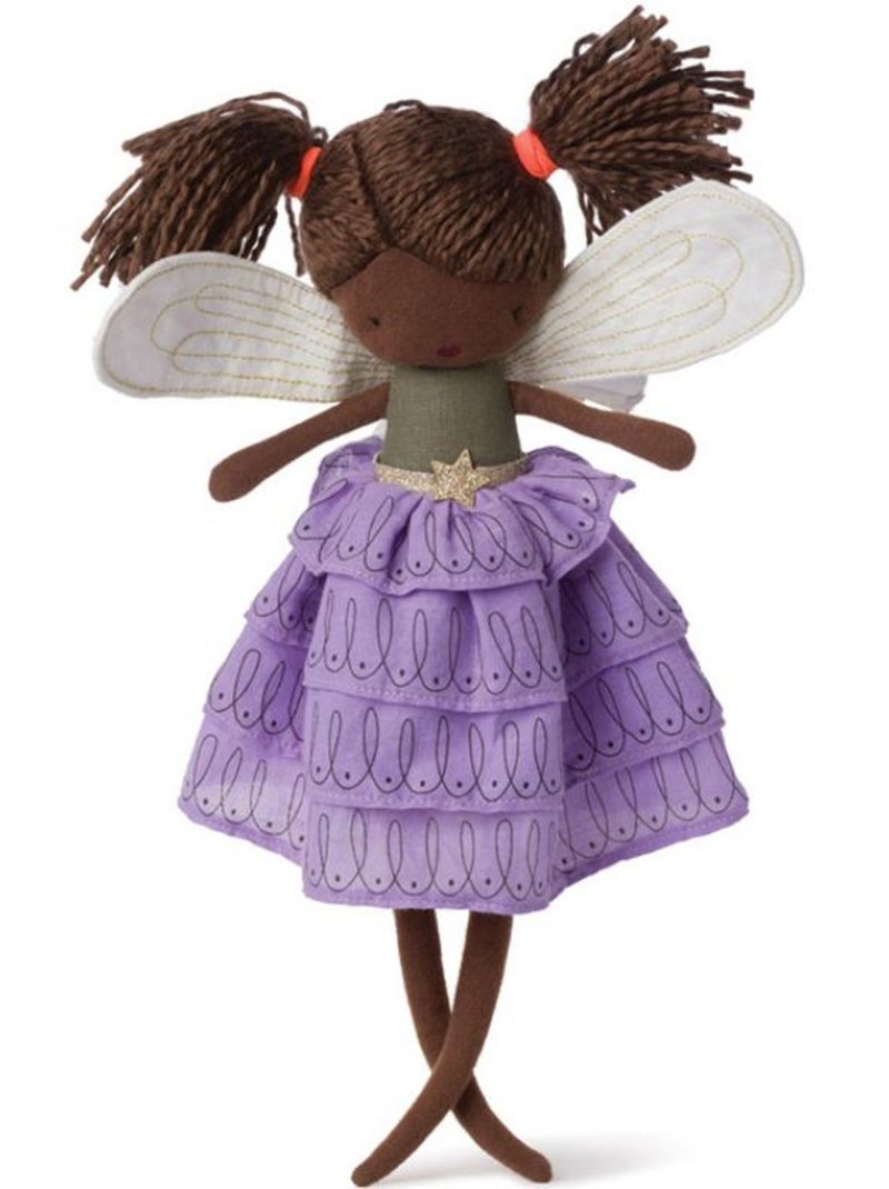 Poupée souple fée Féline avec robe parme (35 cm) N/A - Kiabi
