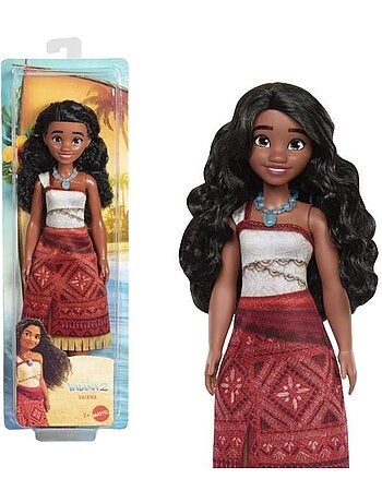 Poupée vaiana du film vaiana 2 - tenue et accessoires - disney - mattel - jbt56