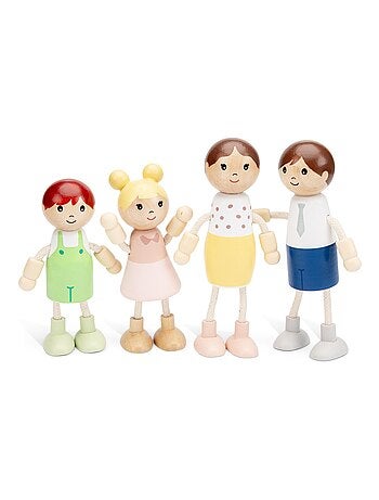 Poupées miniatures en bois