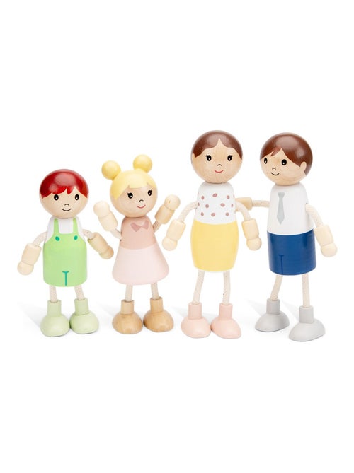 Poupées miniatures en bois - Kiabi