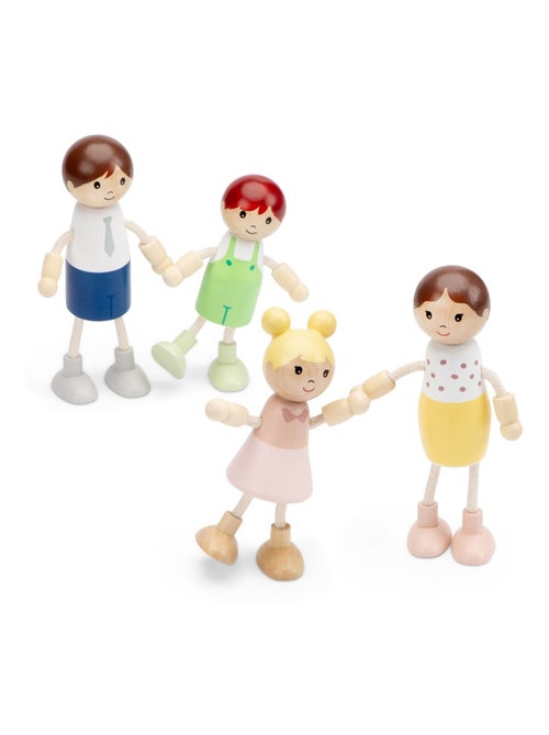 Poupées miniatures en bois - Kiabi