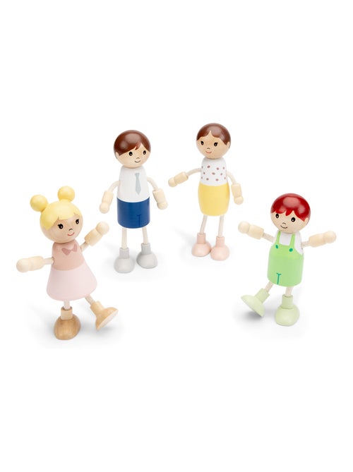 Poupées miniatures en bois - Kiabi