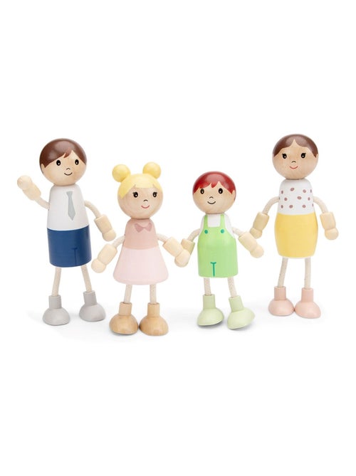 Poupées miniatures en bois - Kiabi