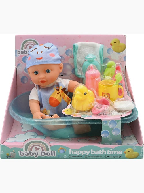 Poupon avec baignoire et accessoires - Kiabi Poupon avec baignoire et accessoires - Kiabi