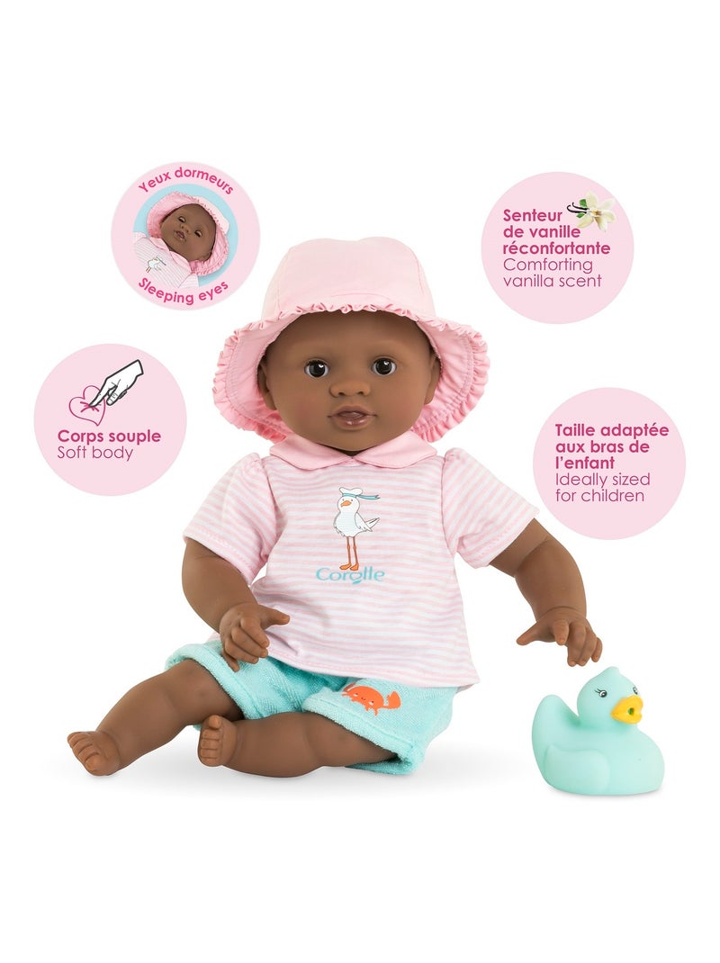 Poupon Bébé Bain Alyzée - Canard Rose - Kiabi
