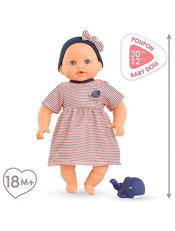 Poupon Bébé Bain Calypso - Baleine