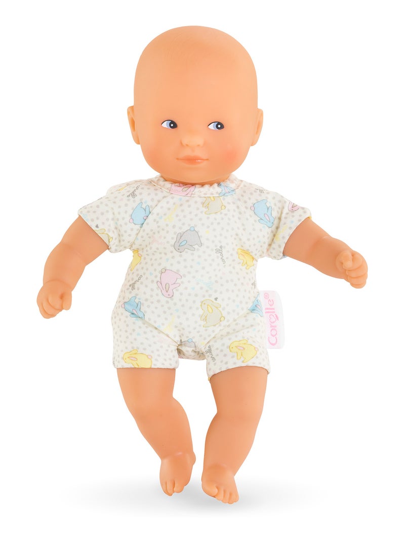 Poupon Mini Calin Lapins Yeux Bleus Beige - Kiabi