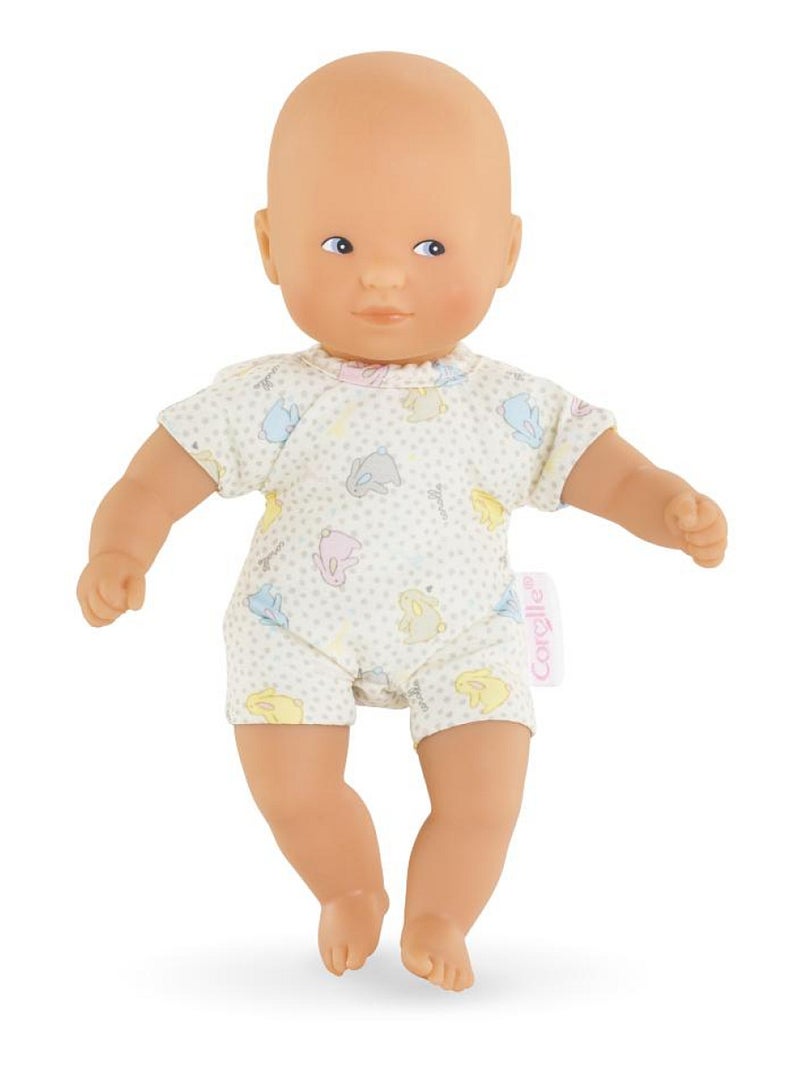 Poupon Mini Calin Lapins Yeux Bleus Beige - Kiabi