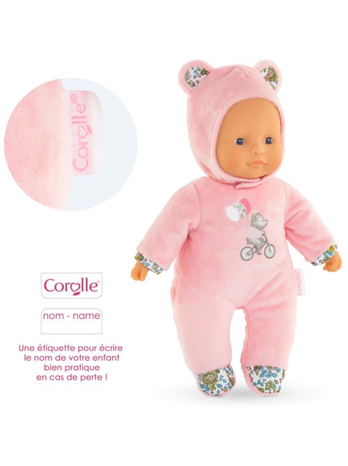 Poupon Pti'Cœur Ours Rose - Kiabi