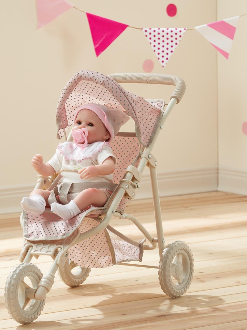 Pousette Et Landau Jouet Pliable Pour Poupons Et Poupées Rose Avec Couffin Olivia's Little World N/A - Kiabi