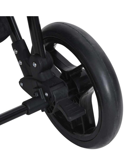 Poussette 2 en 1 avec nacelle et assise cadre acier et toile - vidaxl - Kiabi Poussette 2 en 1 avec nacelle et assise cadre acier et toile - vidaxl - Kiabi