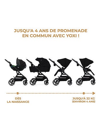 Poussette 2 en 1 avec nacelle