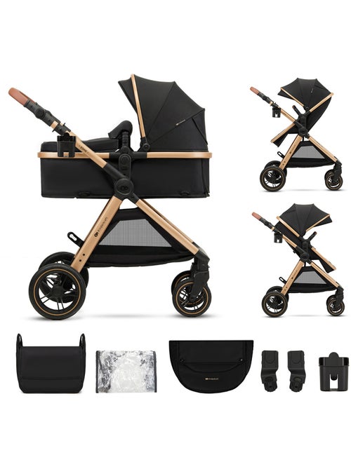 Poussette 2 en 1 Kinderkraft ESME, nacelle convertible, roues TPE, suspension intégrale - Kiabi Poussette 2 en 1 Kinderkraft ESME, nacelle convertible, roues TPE, suspension intégrale - Kiabi
