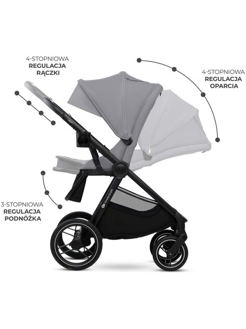 Poussette 2 en 1 Kinderkraft NEA 2 avec Nacelle, Siège Réversible, Roues Amorties et UPF50+ - Kiabi Poussette 2 en 1 Kinderkraft NEA 2 avec Nacelle, Siège Réversible, Roues Amorties et UPF50+ - Kiabi