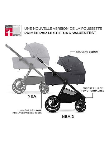 Poussette 2 en 1 légère pliage compact