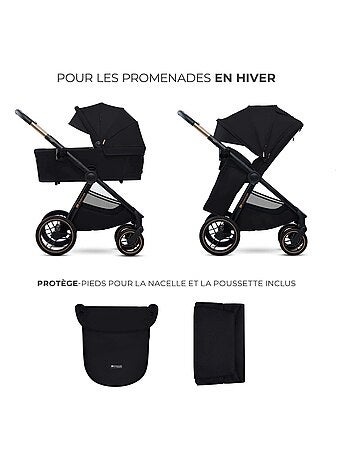 Poussette 2 en 1 légère pliage compact