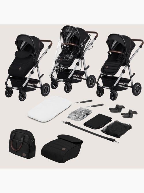 Poussette 2 en 1 LIONELO Amber - Pack poussette, Nacelle, Sac et Accessoires - Jusqu'à 22kg - Kiabi