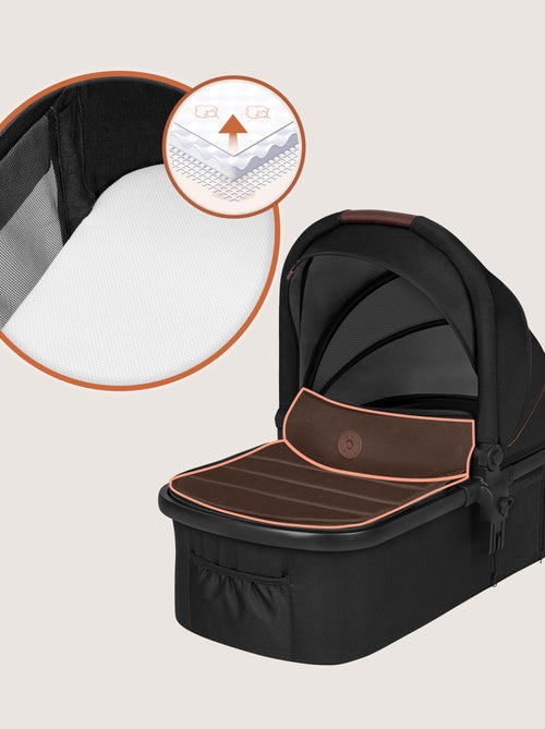 Poussette 2 en 1 LIONELO Amber - Pack poussette, Nacelle, Sac et Accessoires - Jusqu'à 22kg - Kiabi