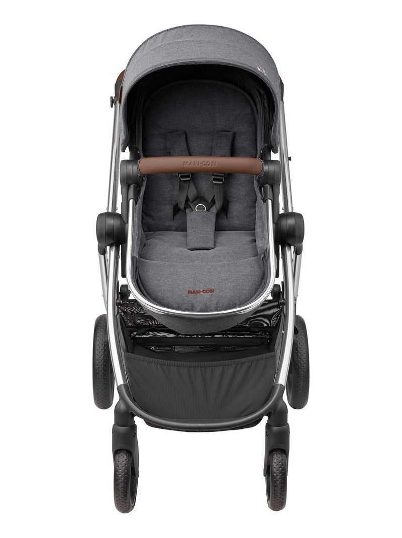 Poussette 2 en 1 Zelia 3 Luxe avec nacelle intégrée Gris - Kiabi