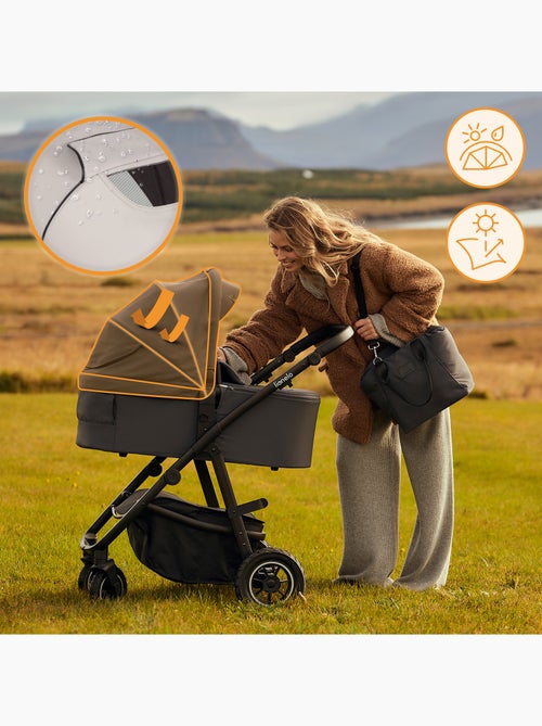 Poussette 2en1 LIONELO Amber Plus - Pack poussette, Nacelle, Sac et Accessoires - Kiabi Poussette 2en1 LIONELO Amber Plus - Pack poussette, Nacelle, Sac et Accessoires - Kiabi