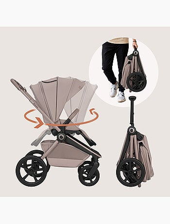 Poussette 2en1 LIONELO Freya - Poussette - Nacelle - Accessoires - Nacelle pliable avec le châssis