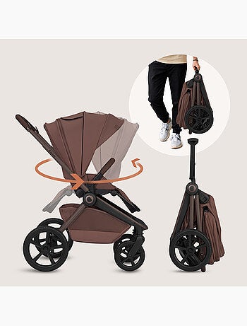 Poussette 2en1 LIONELO Freya - Poussette - Nacelle - Accessoires - Nacelle pliable avec le châssis