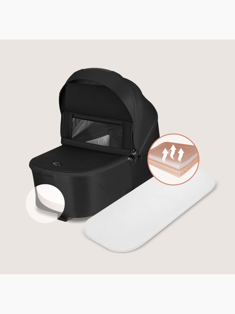 Poussette 2en1 LIONELO Freya - Poussette - Nacelle - Accessoires - Nacelle pliable avec le châssis Noir - Kiabi