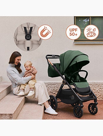 Poussette Duo LIONELO Layla 2en1 - Jusqu'? 22kg - Pack poussette, Nacelle et Accessoires