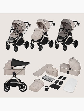 Poussette Duo LIONELO Layla 2en1 - Jusqu'? 22kg - Pack poussette, Nacelle et Accessoires
