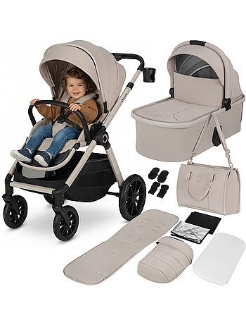 Poussette Duo LIONELO Layla 2en1 - Jusqu'à 22kg - Pack poussette, Nacelle et Accessoires