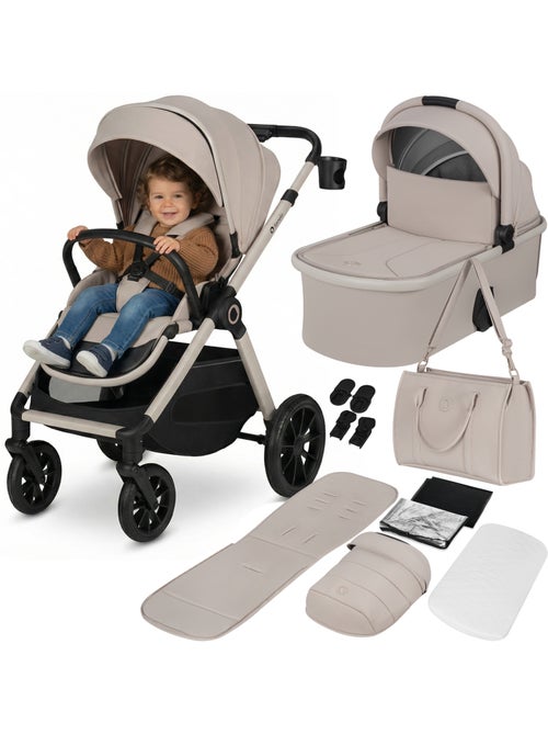 Poussette 2en1 LIONELO Layla - Pack poussette, Nacelle et Accessoires - Jusqu'à 22kg - Kiabi Poussette 2en1 LIONELO Layla - Pack poussette, Nacelle et Accessoires - Jusqu'à 22kg - Kiabi