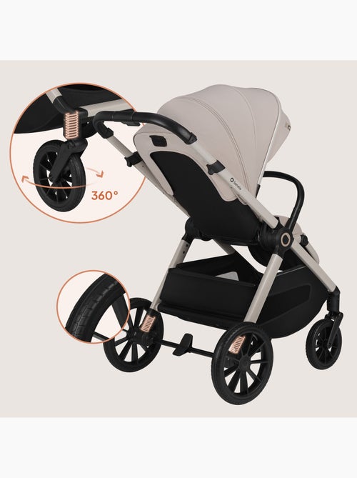 Poussette 2en1 LIONELO Layla - Pack poussette, Nacelle et Accessoires - Jusqu'à 22kg - Kiabi Poussette 2en1 LIONELO Layla - Pack poussette, Nacelle et Accessoires - Jusqu'à 22kg - Kiabi