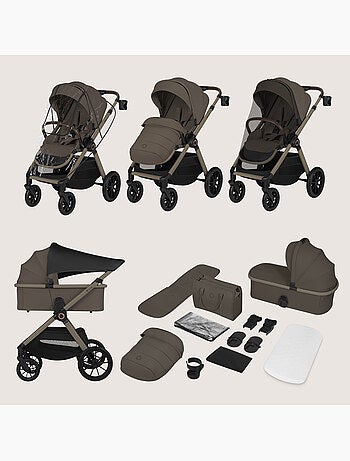 Poussette Duo LIONELO Layla 2en1 - Jusqu'à 22kg - Pack poussette, Nacelle et Accessoires
