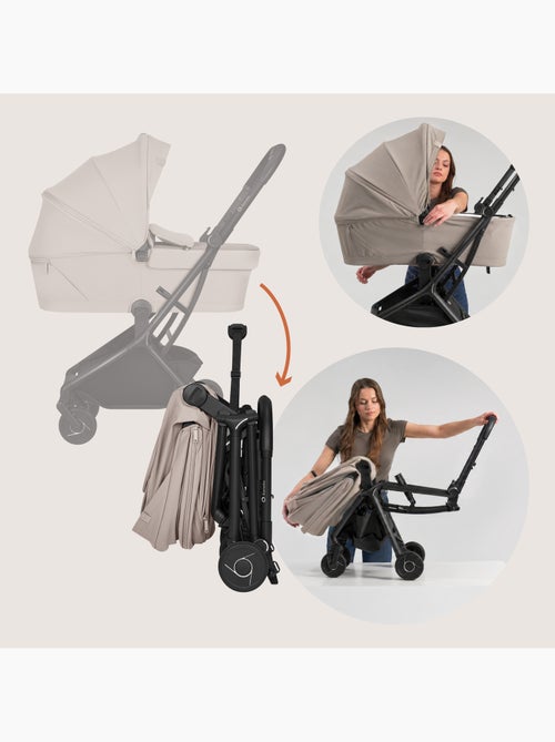 Poussette 2en1 LIONELO Sia - Ultra légère - Pack compacte - Nacelle - Habillage pluie - Moustiquaire - Kiabi Poussette 2en1 LIONELO Sia - Ultra légère - Pack compacte - Nacelle - Habillage pluie - Moustiquaire - Kiabi