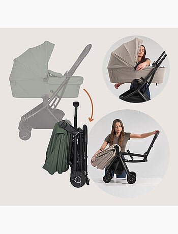 Poussette 2en1 LIONELO Sia - Ultra légère - Pack compacte - Nacelle - Habillage pluie - Moustiquaire