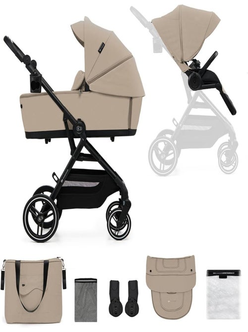 Poussette 2en1 YOXI beige - Kiabi
