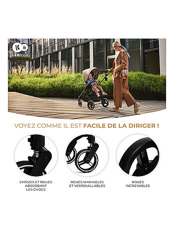 Poussette 2 en 1 avec nacelle