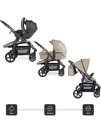 Poussette 3 en 1 avec siège auto, nacelle et siège sport Evolution – babyGO