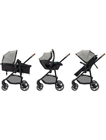 Poussette 3 en 1 i-size avec assise convertible en nacelle et cosi, Haze Trio Lux