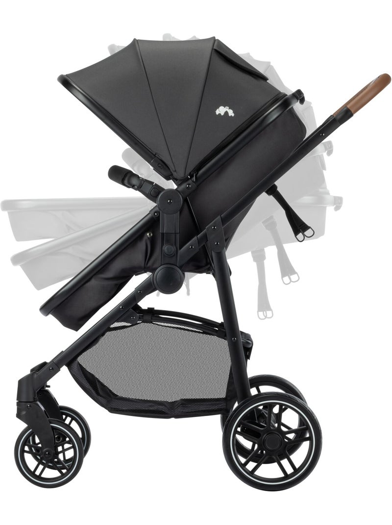 Poussette 3 en 1 i-size avec assise convertible en nacelle et cosi, haze trio lux Gris foncé - Kiabi